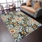 Edge Collections - 8' x 10' - Blue - Floral Hand-Tufted Wool Area Rug - 1 Piece